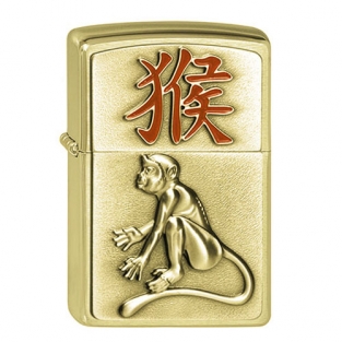 Zippo aansteker 2016 Year of the Monkey Brass