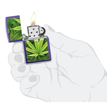 Zippo Cannabis aansteker Paars