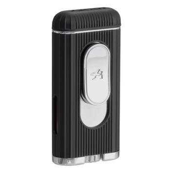 Aansteker Xikar Hedron flat jetflame chrome - black