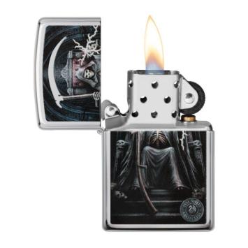 Zippo aansteker anne stokes skull with scythe