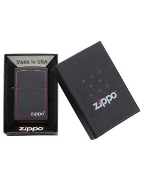 Aansteker Zippo Black Matte Zippo Border verpakking