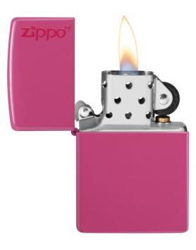Aansteker Zippo frequency with logo open met vlam