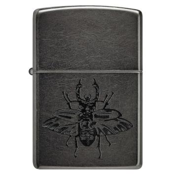 Zippo Beetle Design aansteker geopend