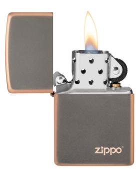 Zippo aansteker Rustic Bronze With Zippo Logo