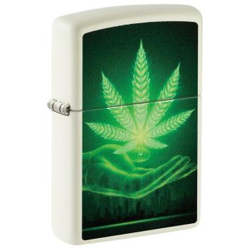 Zippo Cannabis Glow in the Dark aansteker