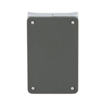 Caseti met enkele vlam en dubbele vlam en punch Grey Chrome aansteker