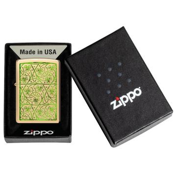 Zippo aansteker Clover Leaves Design 6