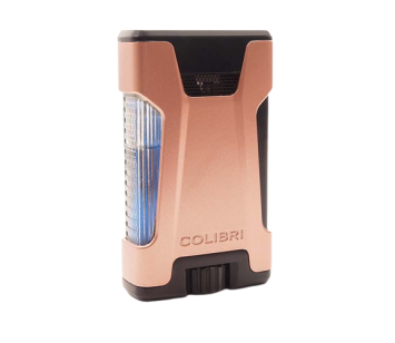 Colibri aansteker Double Flame Rebel Rose Gold Schuinaanzicht