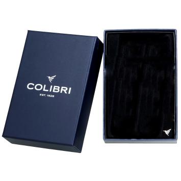 Colibri Aansteker Evo Carbon Fiber Single Jet Flame White Silver Doosje