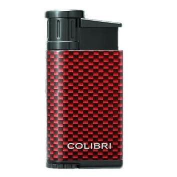 Colibri Aansteker Evo Carbon Fiber Single Jet Flame Red Bestellen