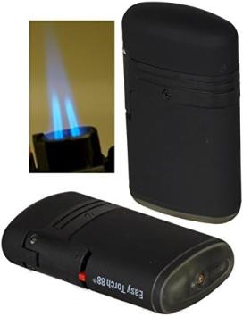 Easy Torch double stormvlam aansteker black