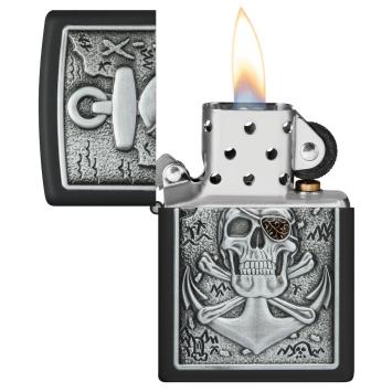 Zippo aansteker Skull with Anchor in uitvoering