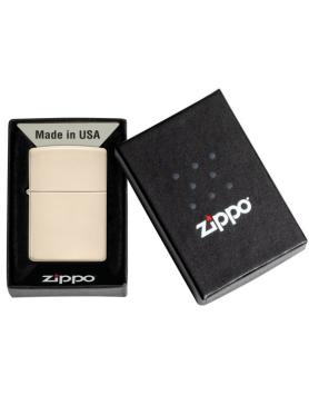 Aansteker Zippo regular flat sand verpakking