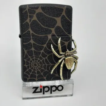 Zippo Spider Black Crackle Emblem Limited Edition aansteker