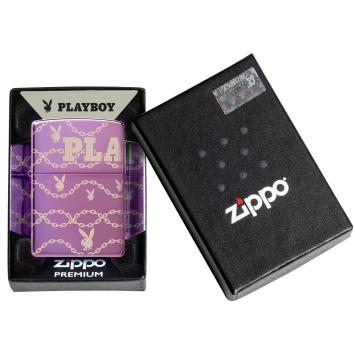 Zippo Purple Playboy Design aansteker. In verpakking