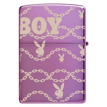 Zippo Purple Playboy Design aansteker. Achterkant