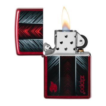 Zippo Red And Gray Zippo Design Aansteker 2