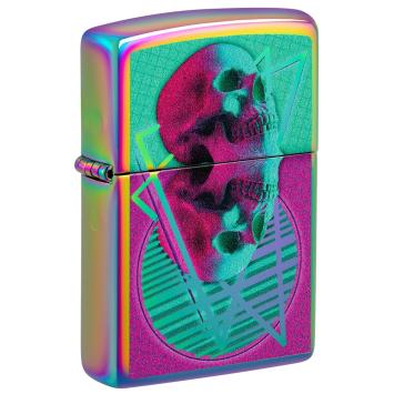 Zippo aansteker Skull Mirrored