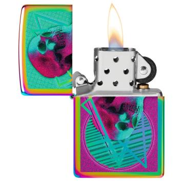 Zippo aansteker Skull Mirrored