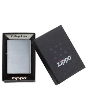 Zippo Vintage Brushed Chrome without slashes aansteker