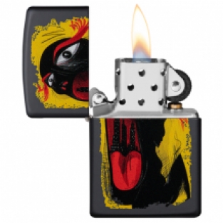 Zippo aansteker abstract mouth open