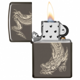 Zippo aansteker Dragon and Tiger open