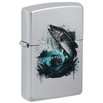 Zippo Fish and Boat Design aansteker