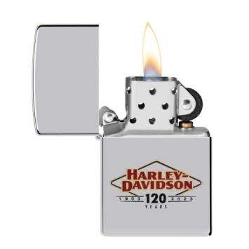 Zippo Harley Davidson 120 years high polish open