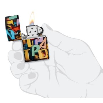 Zippo in hand aansteker