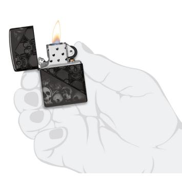 aansteker Zippo in hand