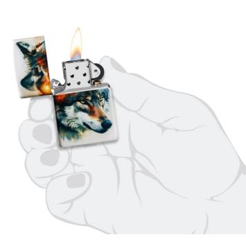 Zippo in hand aansteker