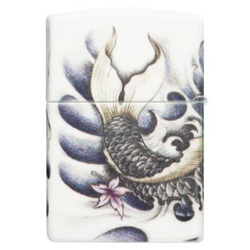 Zippo Koi Tattoo Theme Design Aansteker 4