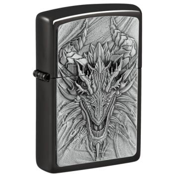 Zippo aansteker Metal Dragon zijaanzicht