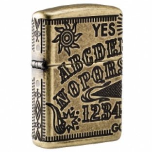 Zippo aansteker Ouija Bord voorzijde