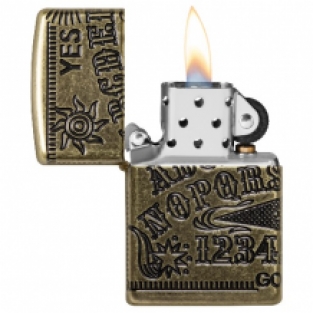 Zippo aansteker Ouija Bord open