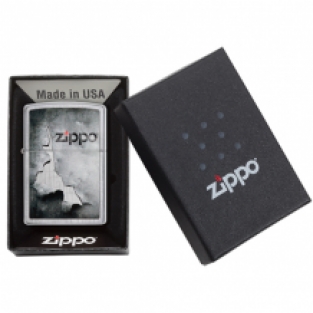 Zippo aansteker Peeled Metal verpakking