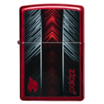 Zippo Red And Gray Zippo Design Aansteker 1