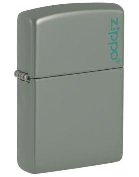 Aansteker Zippo Sage with Zippo logo zijaanzicht