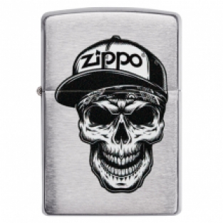 Zippo aansteker Skull in Cap