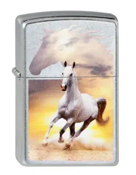 Zippo White horse aansteker