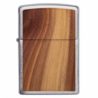 Zippo aansteker Woodchuck Brushed Chromen