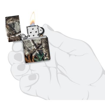 Zippo in hand aansteker