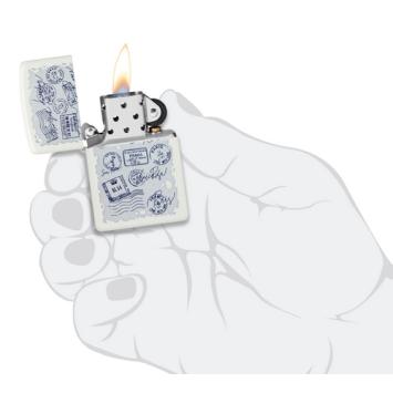 Zippo post stempel aansteker