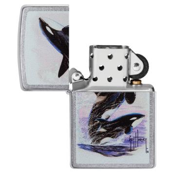 Zippo Guy Harvey aansteker open