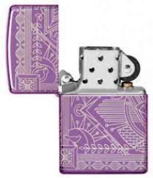 Zippo aansteker Hyper pastiche Design Binnenkant