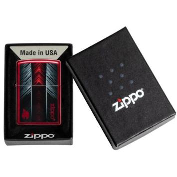 Zippo Red And Gray Zippo Design Aansteker 3