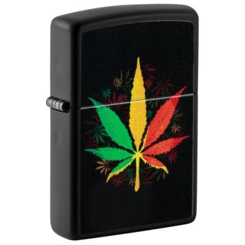 Aansteker Zippo Rasta Cannabis Design