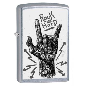 aansteker Zippo rock hand design