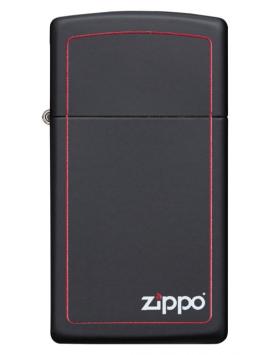 Aansteker Zippo Slim Black Matte Zippo Border