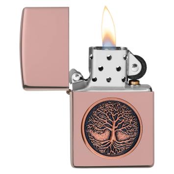 Zippo Tree Of Life Emblem Design aansteker 2